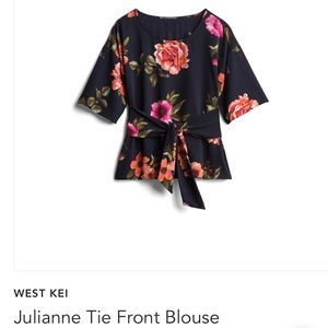 Stitch fix tie front - navy